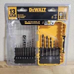 DEWALT 13PCS‎ BLACK OXIDE DRILL BIT SET